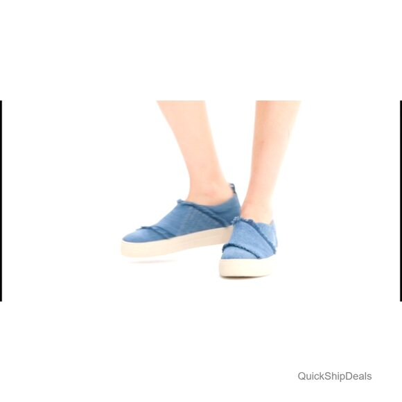 Genuine Leather Flatform Sneakers with Hidden Wedge, Asymmetrical Strap